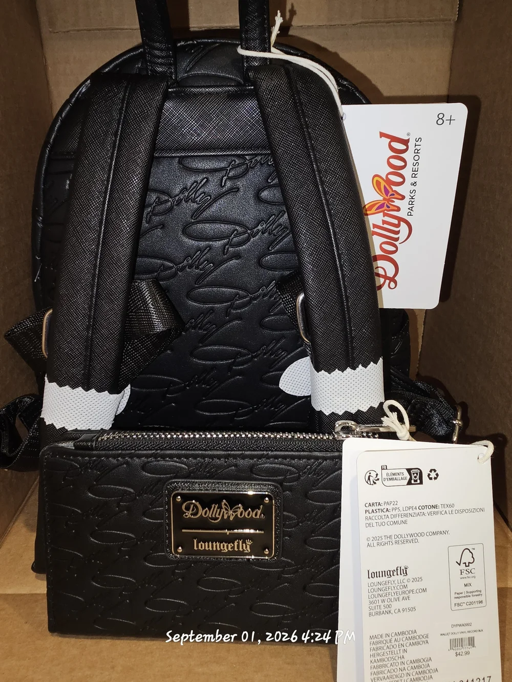 Loungefly black mini